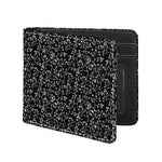 Black And White Cherry Blossom Print Bifold Wallet