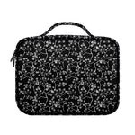 Black And White Cherry Blossom Print Briefcase Bible Bag