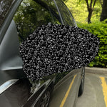Black And White Cherry Blossom Print Car Side Mirror Covers