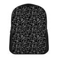 Black And White Cherry Blossom Print Casual Backpack