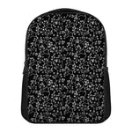 Black And White Cherry Blossom Print Casual Backpack