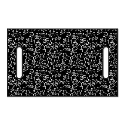 Black And White Cherry Blossom Print Golf Cart Seat Cover