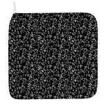 Black And White Cherry Blossom Print Hand Towel