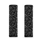 Black And White Cherry Blossom Print Handle Covers