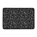 Black And White Cherry Blossom Print Kitchen Mat