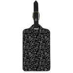 Black And White Cherry Blossom Print Luggage Tag