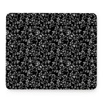 Black And White Cherry Blossom Print Mouse Pad