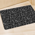 Black And White Cherry Blossom Print Polyester Doormat