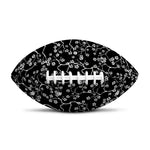 Black And White Cherry Blossom Print Rugby Ball