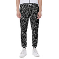 Black And White Cherry Blossom Print Joggers