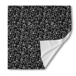 Black And White Cherry Blossom Print Silk Bandana