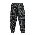 Black And White Cherry Blossom Print Sweatpants