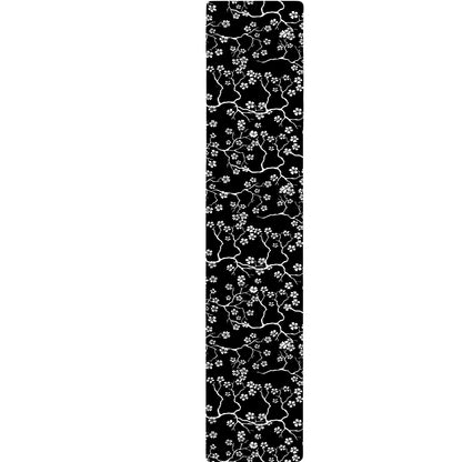 Black And White Cherry Blossom Print Table Runner