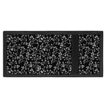 Black And White Cherry Blossom Print Trifold Wallet