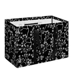 Black And White Cherry Blossom Print Utility Tote Bag