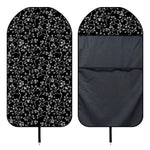 Black And White Cherry Blossom Print Waterproof Car Seat Cover