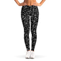 Black And White Cherry Blossom Print Women's Leggings