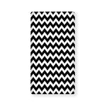 Black And White Chevron Pattern Print Baby Crib Sheet