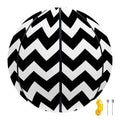 Black And White Chevron Pattern Print Basketball