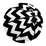 Black And White Chevron Pattern Print Basketball