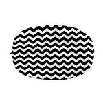 Black And White Chevron Pattern Print Car Side Mirror Covers