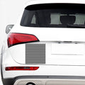 Black And White Chevron Pattern Print Car Sticker