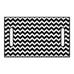 Black And White Chevron Pattern Print Golf Cart Seat Cover