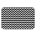 Black And White Chevron Pattern Print Indoor Door Mat