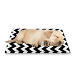 Black And White Chevron Pattern Print Pet Cooling Mat Cover