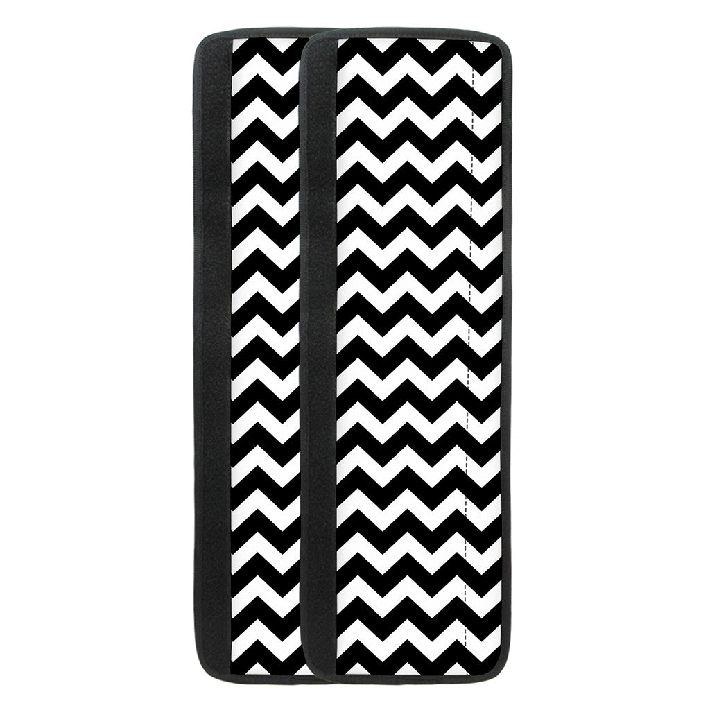 Black And White Chevron Pattern Print Refrigerator Handle Covers