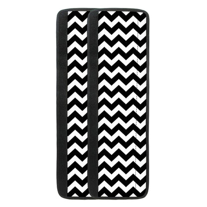 Black And White Chevron Pattern Print Refrigerator Handle Covers