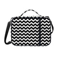 Black And White Chevron Pattern Print Shoulder Strap Bible Bag