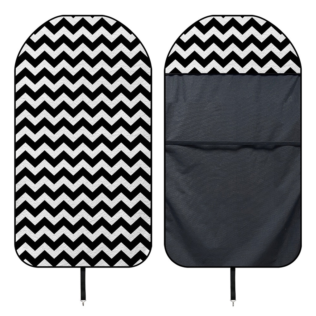 Black And White Chevron Pattern Print Waterproof Car Seat Cover