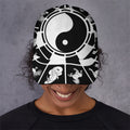 Black And White Chinese Zodiac Print Baseball Cap