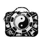 Black And White Chinese Zodiac Print Briefcase Bible Bag