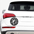 Black And White Chinese Zodiac Print Car Sticker