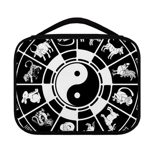 Black And White Chinese Zodiac Print Classic Bible Case