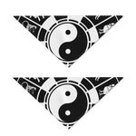 Black And White Chinese Zodiac Print Dog Bandana