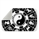 Black And White Chinese Zodiac Print Indoor Door Mat