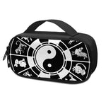 Black And White Chinese Zodiac Print Insulin Cooler Travel Case