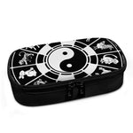 Black And White Chinese Zodiac Print Insulin Cooler Travel Case