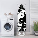Black And White Chinese Zodiac Print Ironing Board Cover
