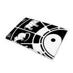 Black And White Chinese Zodiac Print Pet Cooling Mat Cover
