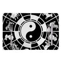 Black And White Chinese Zodiac Print Placemat