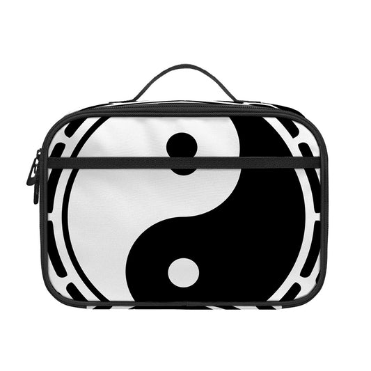 Black And White Chinese Zodiac Print Portable Lunch Bag