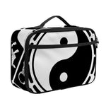 Black And White Chinese Zodiac Print Portable Lunch Bag