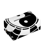 Black And White Chinese Zodiac Print Rectangle Tissue Box Cover