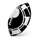 Black And White Chinese Zodiac Print Rugby Ball