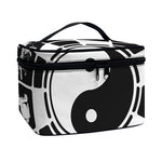 Black And White Chinese Zodiac Print Travel Makeup Bag