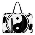 Black And White Chinese Zodiac Print Utility Tote Bag